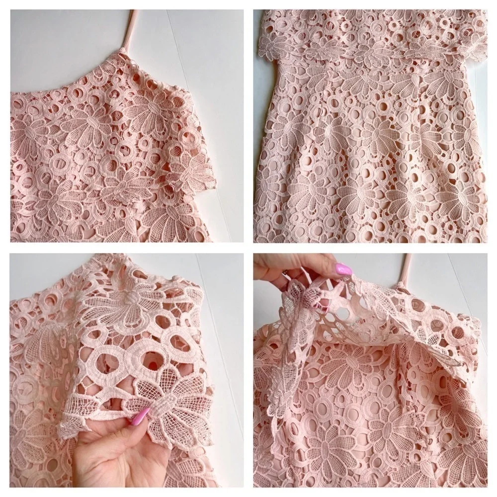 Nanette Lepore Floral Lace Sheath Dress - Picture 7 of 11